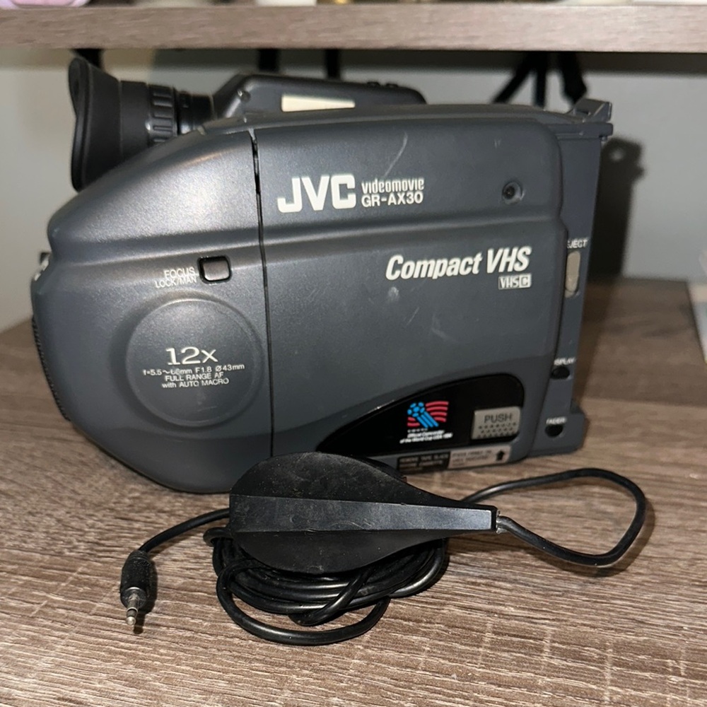 Adidas Dark Gray Camcorder with Black Cable